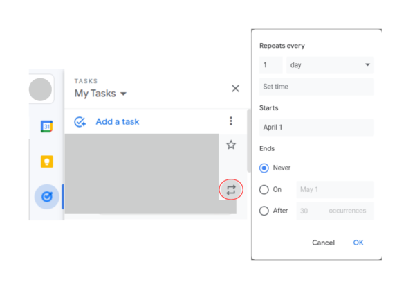 Google Tasks มือใหม่: สร้าง Google Tasks แบบทำซ้ำ จัดการงานง่ายๆ - ecom ...