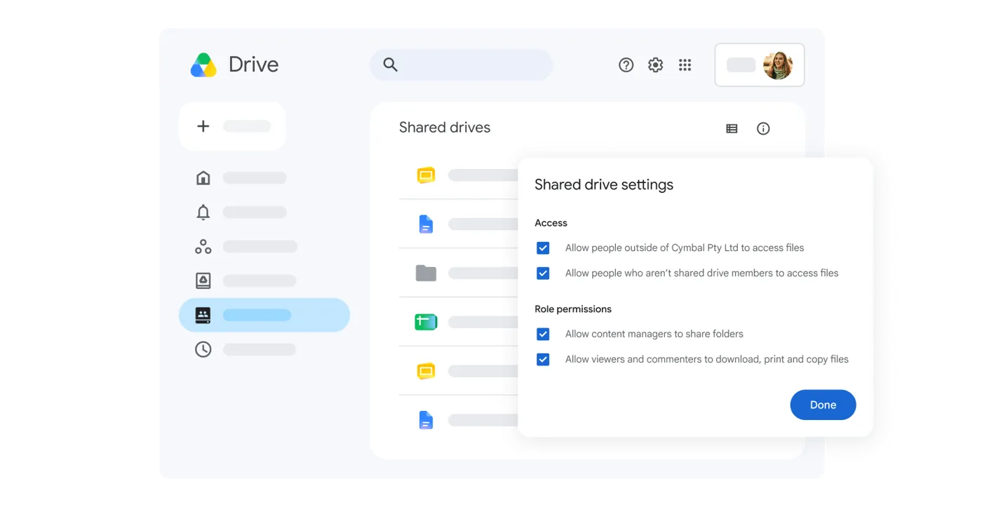 การตั้งค่าสิทธิ์ Shared drive ใน Google Drive