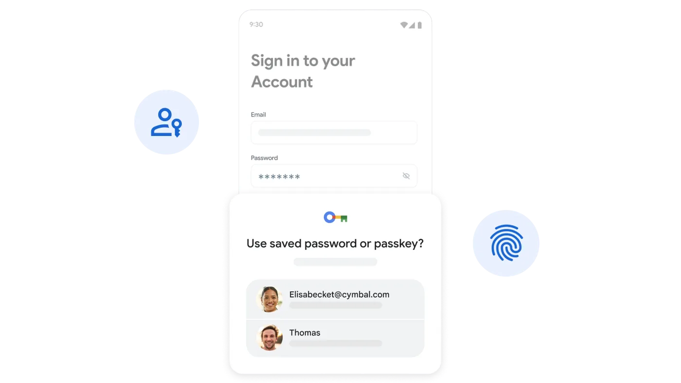 ล็อกอินด้วย Passkey และการยืนยันตัวตนหลายขั้นตอน